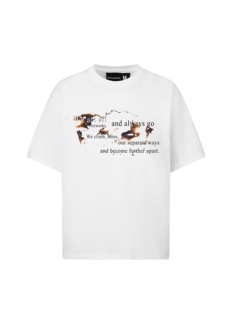 D4C 24SS300g新疆长绒棉火焰字母印花 加固螺纹cleanfit百搭短袖