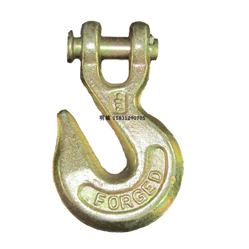 链条捆绑链羊角抓钩吊石头链吊车1吨E2吨3吨5吨吊装链起重双钩吊