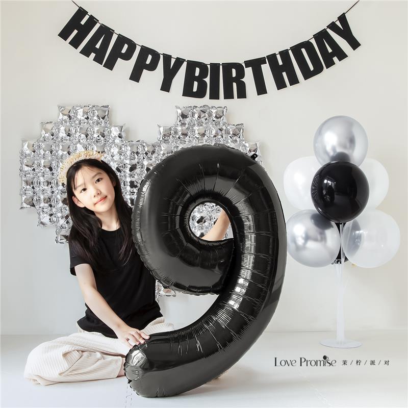 9岁生日装饰场景布置女孩