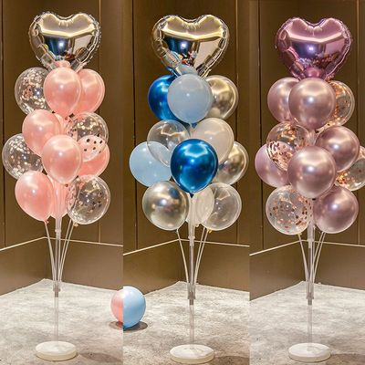 地飘立柱气球桌装饰场景布