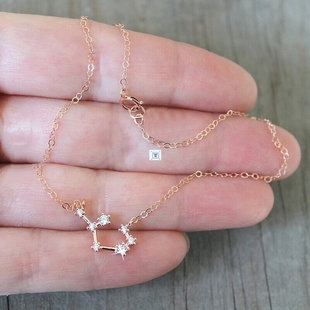 Constellation Simple Bracelets for Women Charm Zodiac