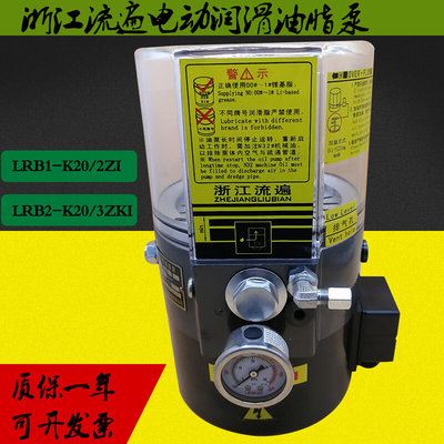 浙江电动润滑泵LRB1-K20/2ZI冲床黄油泵LRB2-K20/3ZKI油脂泵