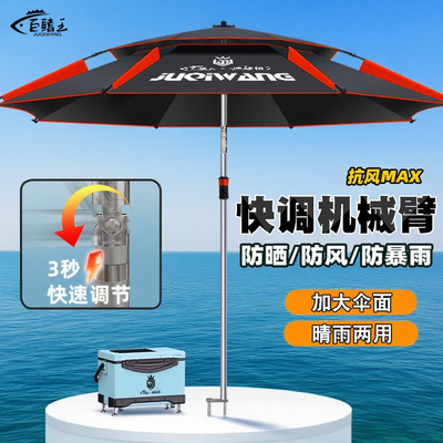 钓鱼伞2025新款拐杖伞露营遮阳伞