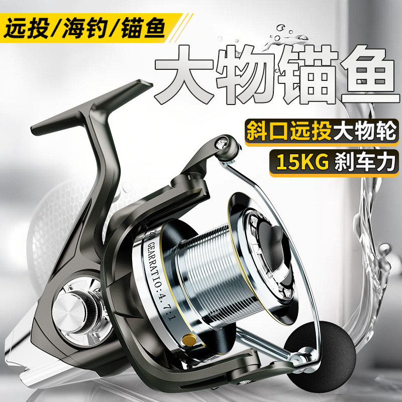 大物远投渔轮全金属线杯正品渔轮