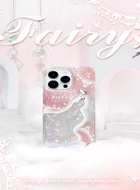 SEP原创粉色精灵适用三星GalaxyS24Ultra手机壳s21fe/S22/s23+双层NOTE20女款A54闪亮个性保护壳s8s9s10防摔