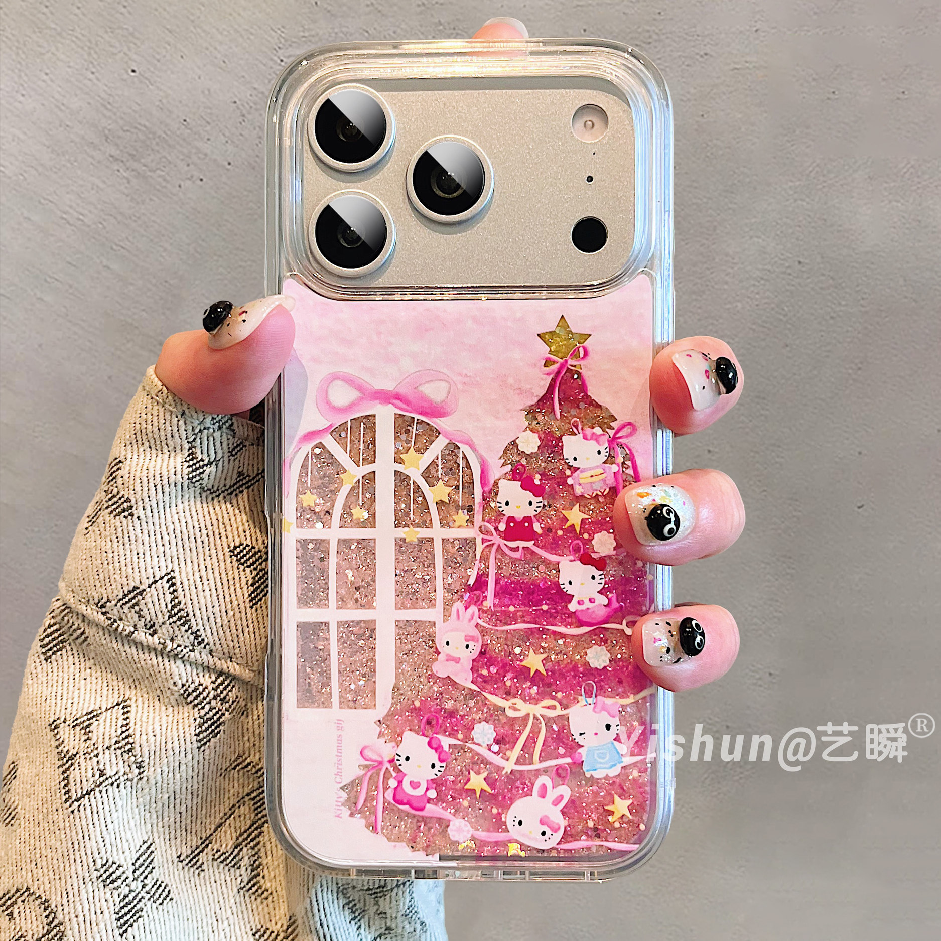 圣诞树kt猫适用三星note20手机壳