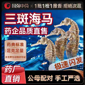 海马干货一公一母海马中药材官方旗舰店海龙一对三斑海马泡酒药材