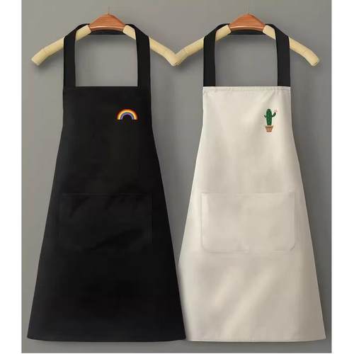 日本围裙家用厨房防水防油