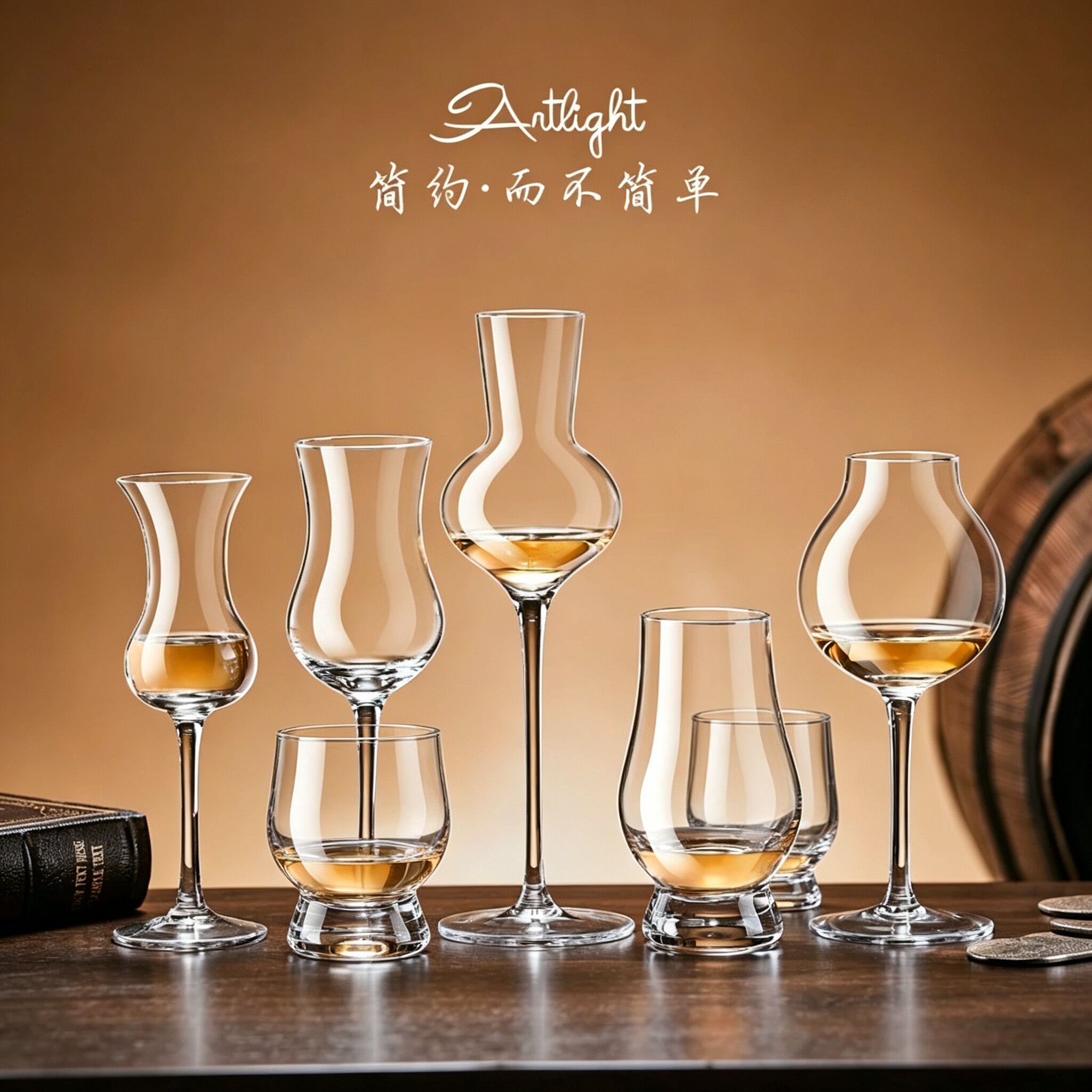 闻香杯威士忌香槟杯轻奢高档新婚礼物品香杯高颜值红酒杯套装家用图片