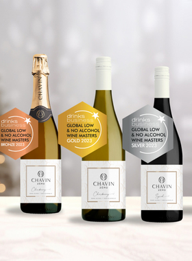 法国原瓶进口chavin查文零点无醇红/白葡萄酒开车可喝无酒精