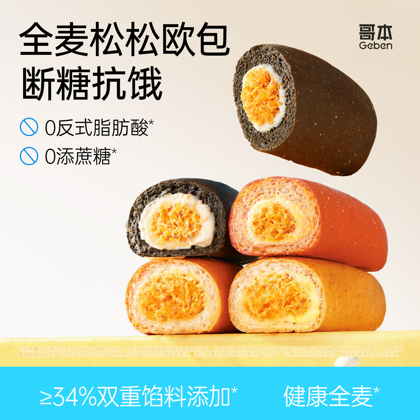 全麦面包肉松粉魔芋欧包营养早餐零食整箱减低健身代餐脂饱腹主食