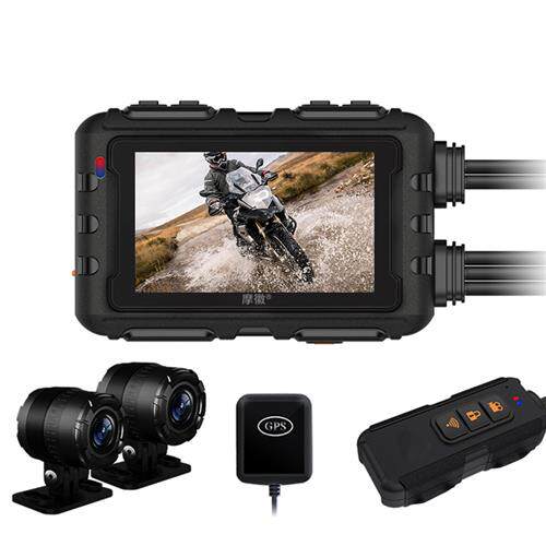摩徽防水wifi高清摩托车行车记录仪摩旅骑行GPS夜视机车记录器