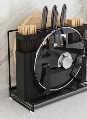 304不锈钢厨房用刀架 新款时尚刀座置物架 菜刀砧板厨具收纳架子