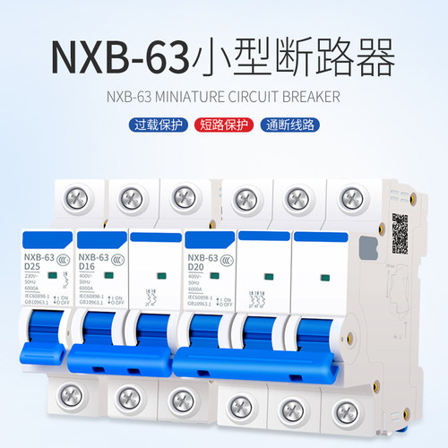 正泰NXB断路器家用1P2P