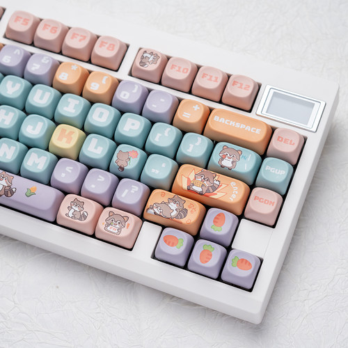 GMK81机械键盘三模无线蓝牙RGB屏幕麻将音静音客制化gasket结构