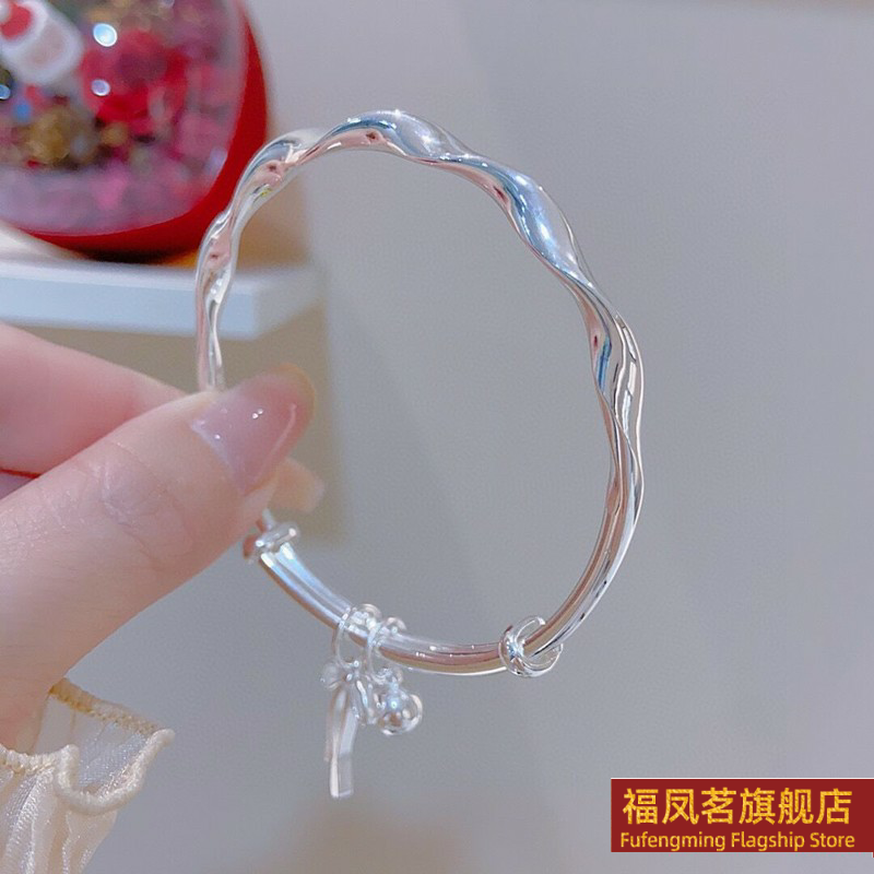 原创设计女银饰正生莫比乌斯手镯