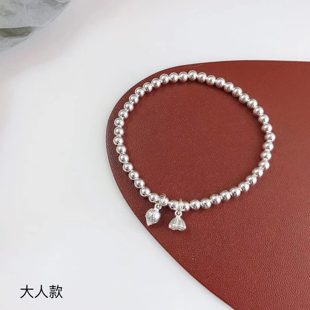 两世欢手链莲蓬莲手串纯银亲子