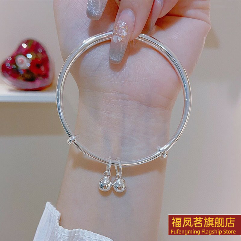 原创设计女银饰正生足银999手镯