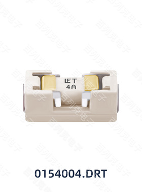 力特0154004.DRT贴片慢断一次性保险丝1808带座熔断器FLT4A125V