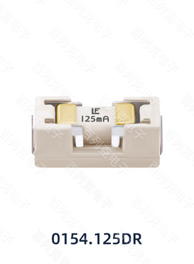 原装力特0154.125DR贴片快断一次性保险丝1808带座熔断器FL125mA