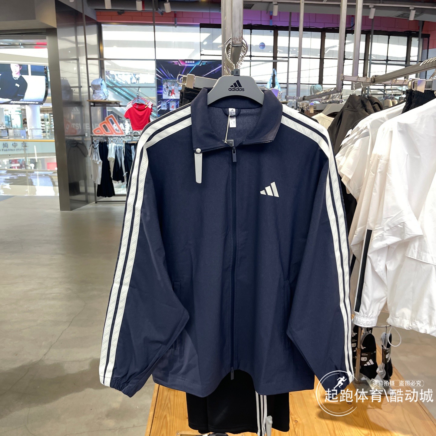 阿迪达斯男牛仔布宽松夹克外套