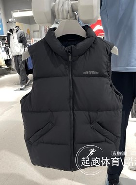 李宁韦德系列男子2025冬新款防泼水保暖立领鹅绒羽绒马甲 AMRV079