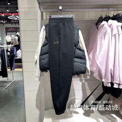 李宁女潮流休闲宽松束脚卫裤