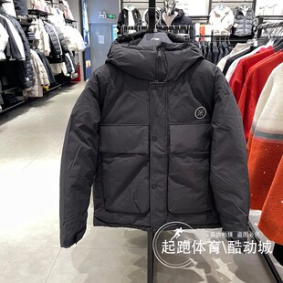 李宁男子羽绒服2025冬新款韦德系列鹅绒保暖宽松连帽外套 AYMV063