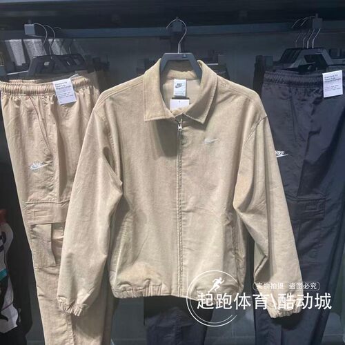 耐克男哈灵顿灯芯绒宽松经典夹克