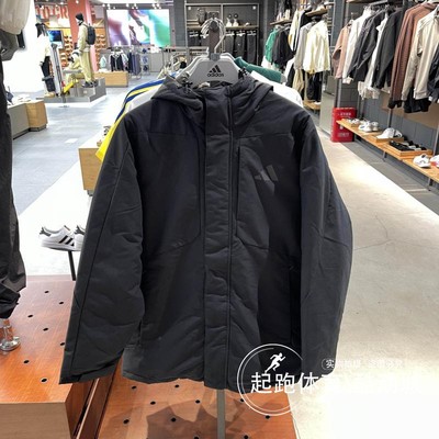 阿迪达斯男连帽保暖600蓬羽绒服