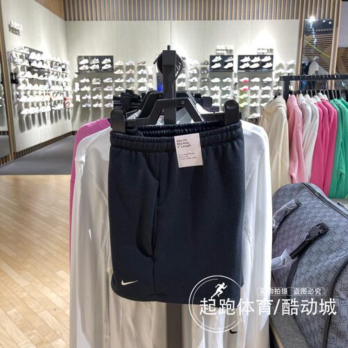 耐克女百搭针织透气宽松运动短裤