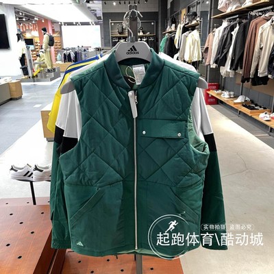 阿迪达斯男子百搭保暖防风棉马甲