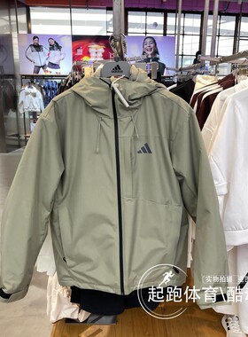 阿迪达斯男2025冬拒水鸭绒保暖三合一连帽夹克外套KQ5501 KQ5502