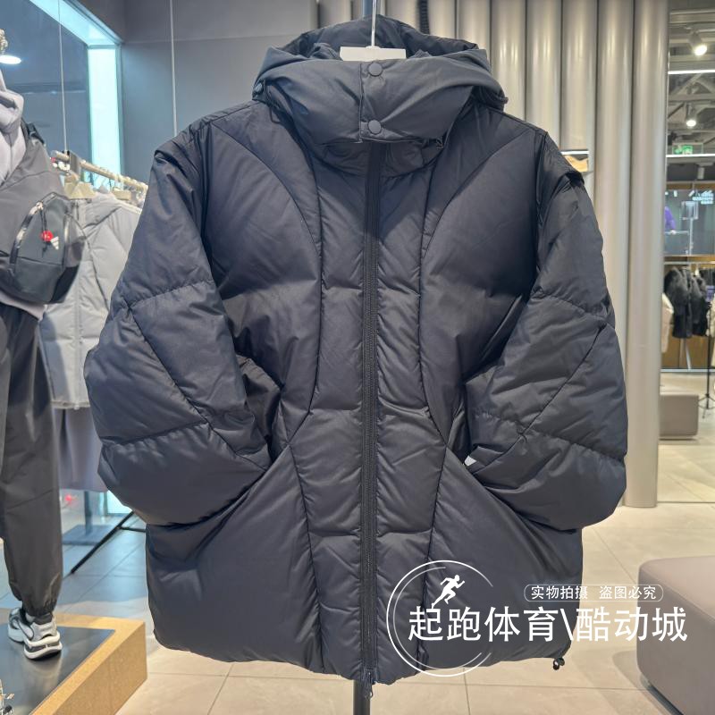 阿迪达斯男拒水保暖连帽羽绒服