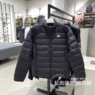 阿迪达斯男2025冬新款鸭绒保暖运动休闲修身羽绒服KG3150 KG3151