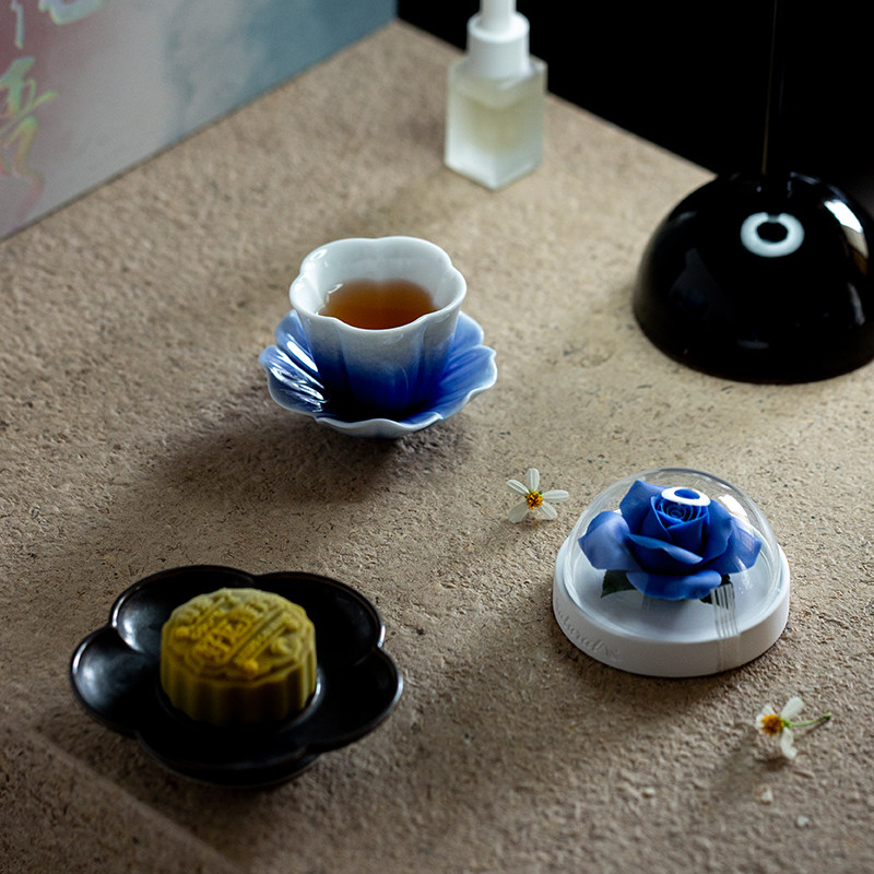 玫瑰香薰｜非遗瓷花高档杯子茶杯礼盒毕业送女生老师妈妈生日礼物