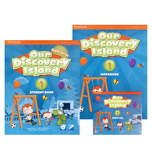 原版进口 培生朗文探索少儿英语 our discovery island 1/2/3/4/5/6级 新版小学美语ODI教材 探索岛屿课程带光盘