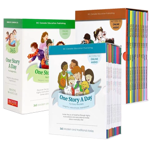 【赠在线阅读电子书】 进口英文原版绘本onestoryaday幼儿版 365天天故事one story a day 小学初中版儿童磨耳朵英语读物12本装