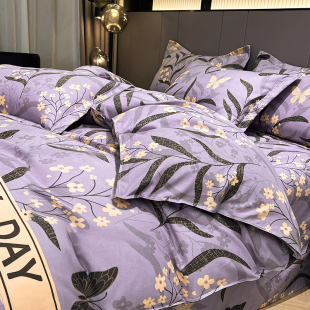 裸睡纯棉被套单件150x200x230加厚学生宿舍3件双人四件套床上用品