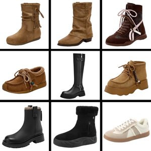 卓诗尼秋冬长靴短靴棉鞋棉靴特价