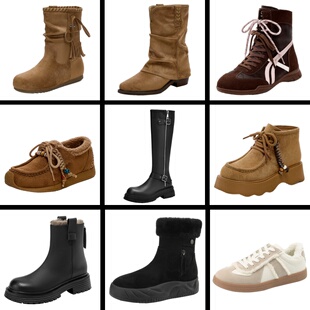 【清仓降价卓诗尼加绒靴子】秋冬长短