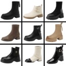 【清仓降价卓诗尼加绒靴子】秋冬长短靴棉鞋