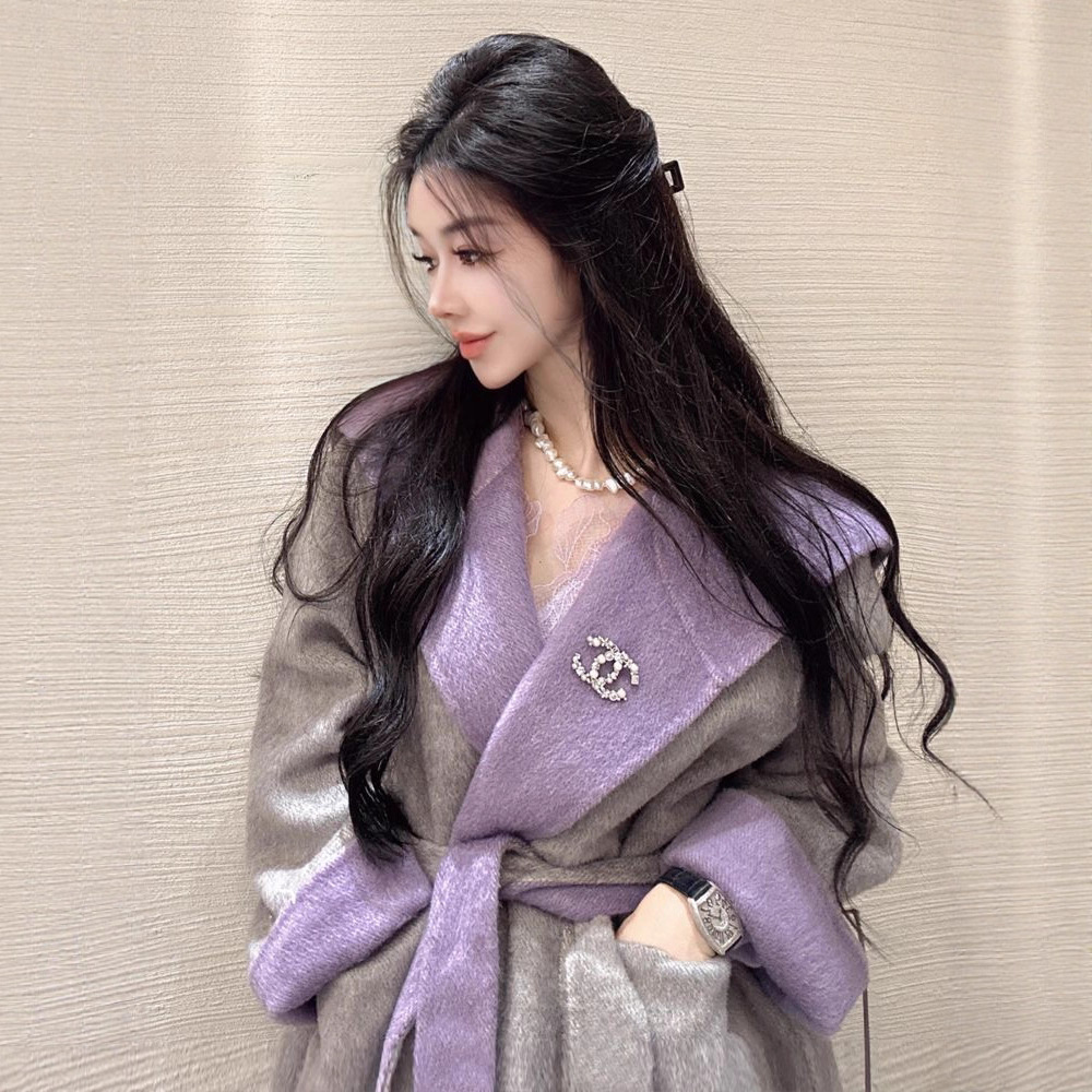 双面羊绒大衣女2025年秋冬新款感超好看名媛中长款羊毛呢外套