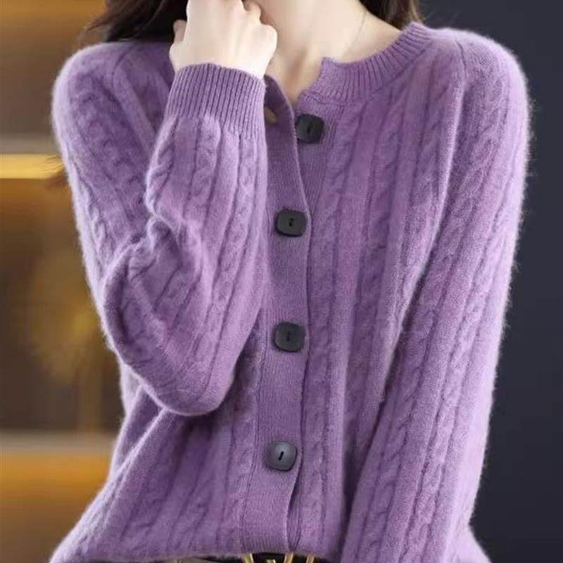 毛衣外套针织开衫女春秋装2025新款爆款减龄洋气上衣宽松时尚短款