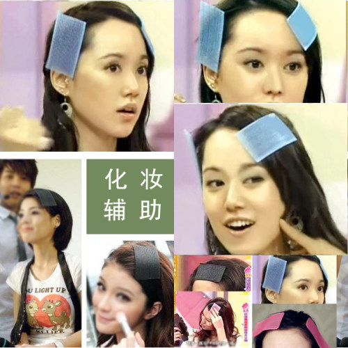 发帖魔法贴简易黑色粘头发