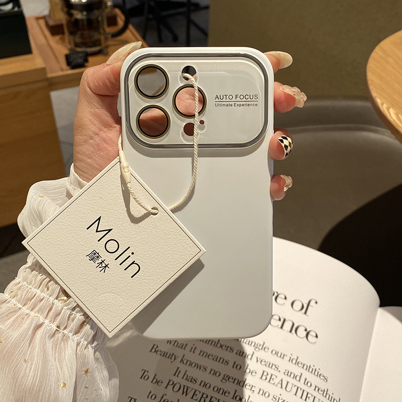 自带镜头膜液态适用苹果15promax手机壳防摔软女13promax日韩全新纯色青年14pro保护套全包镜头iphone13白色,3C数码配件,手机保护套/壳,淘宝优惠券,粉丝福利购,淘宝优惠卷