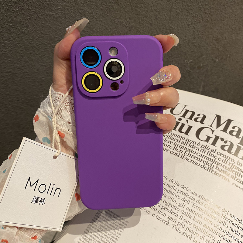 苹果17Pro液态硅胶简约防摔耐脏