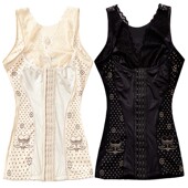 收腹背心上衣收紧塑形美体收腹收胃束腰四季 不卷边 薄新款