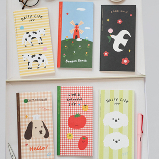 AKI×LEBEN乐本旅行手账本TN内芯 原创插画彩色内页特种纸 可爱日记本便携记录本少女心ins笔记本