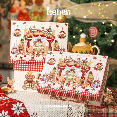 乐本·小熊布朗礼盒空盒圣诞节生日礼物卡通特大号礼品包装送女生